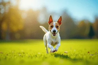 Jack Russell Terrier avec des signes de maladies courantes et préoccupantes
