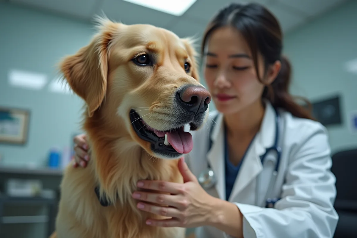 Démangeaisons et rougeurs sur la peau d'un chien atteint de gale
