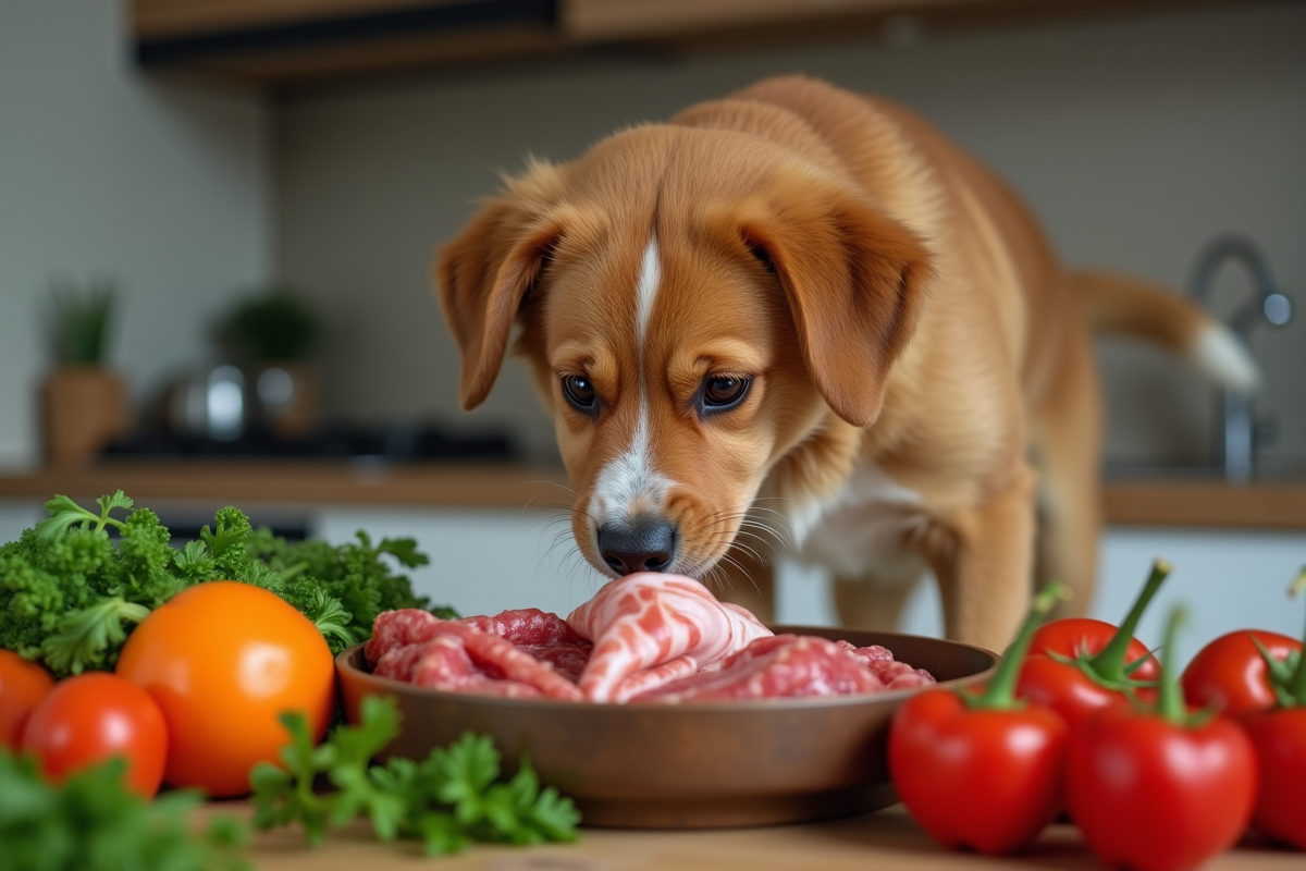 chiens nourriture