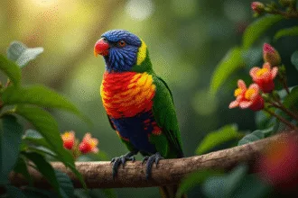 Kakariki isolé montrant des comportements répétitifs dans un environnement monotone