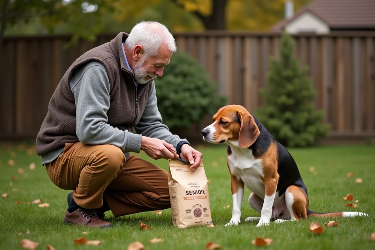 Homme âgé vérifiant les ingrédients d